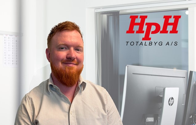 Jeppe Vittrup, ny projektleder i HPH Totalbyg A/S