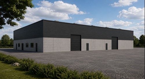 1.300 m2 ny lagerhal i Brørup